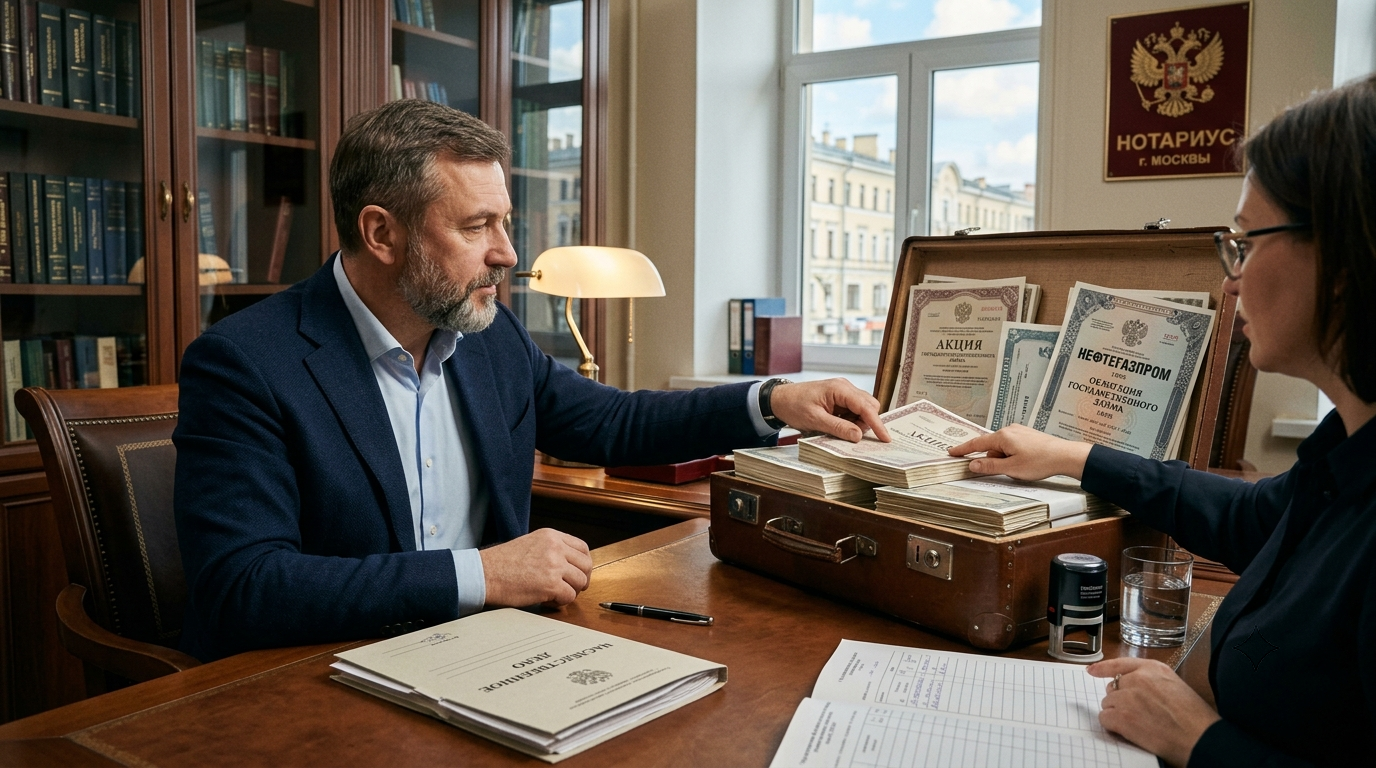 Как наследуются акции в России?